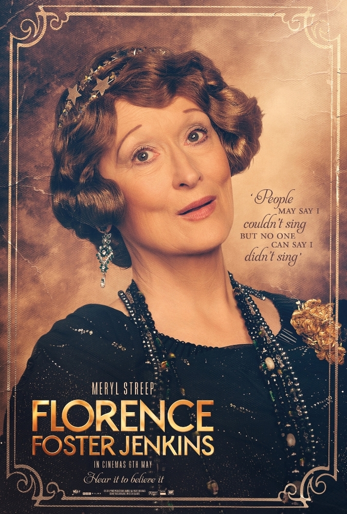 پوستر فیلم «فلورنس فاستر جنکینز»(Florence Foster Jenkins) با بازی مریل استریپ